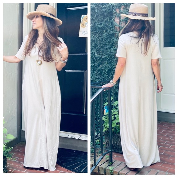 03 Favorite Loose fit long side pocket maxi dress - Picture 2 of 8